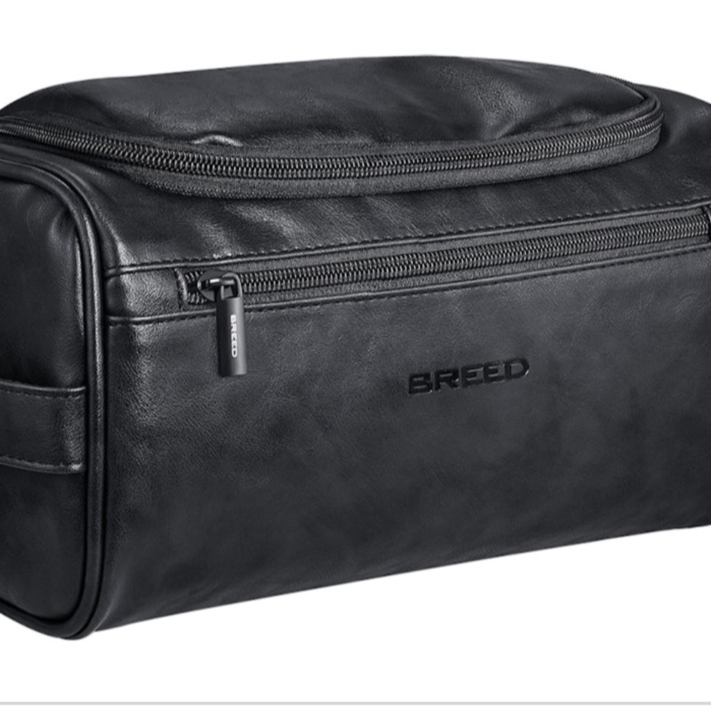BREED LEATHER TRAVEL DOPP KIT BLACK